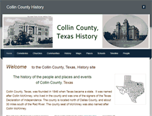 Tablet Screenshot of collincountyhistory.com